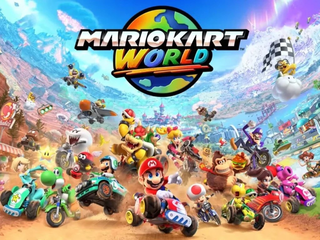 Mario Kart World Rilis Agustus 2025: Balapan Liar dengan Wario di Switch 2!