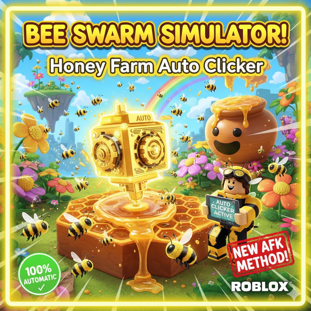 Bee Swarm Simulator Roblox: Honey Farm Auto Clicker Infinite 2025!