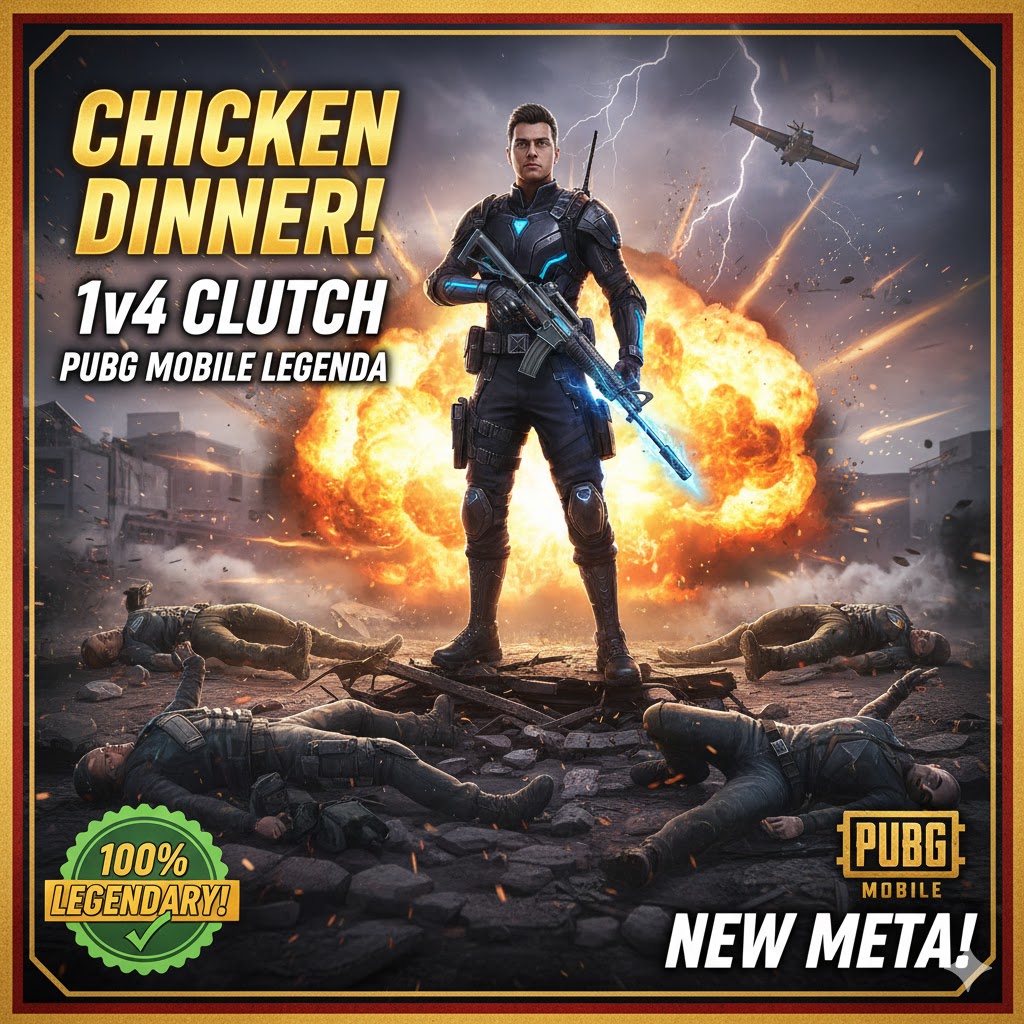 Clutch 1v4 Legenda PUBG Mobile: Raih Chicken Dinner Sendirian Gila-Gilaan!