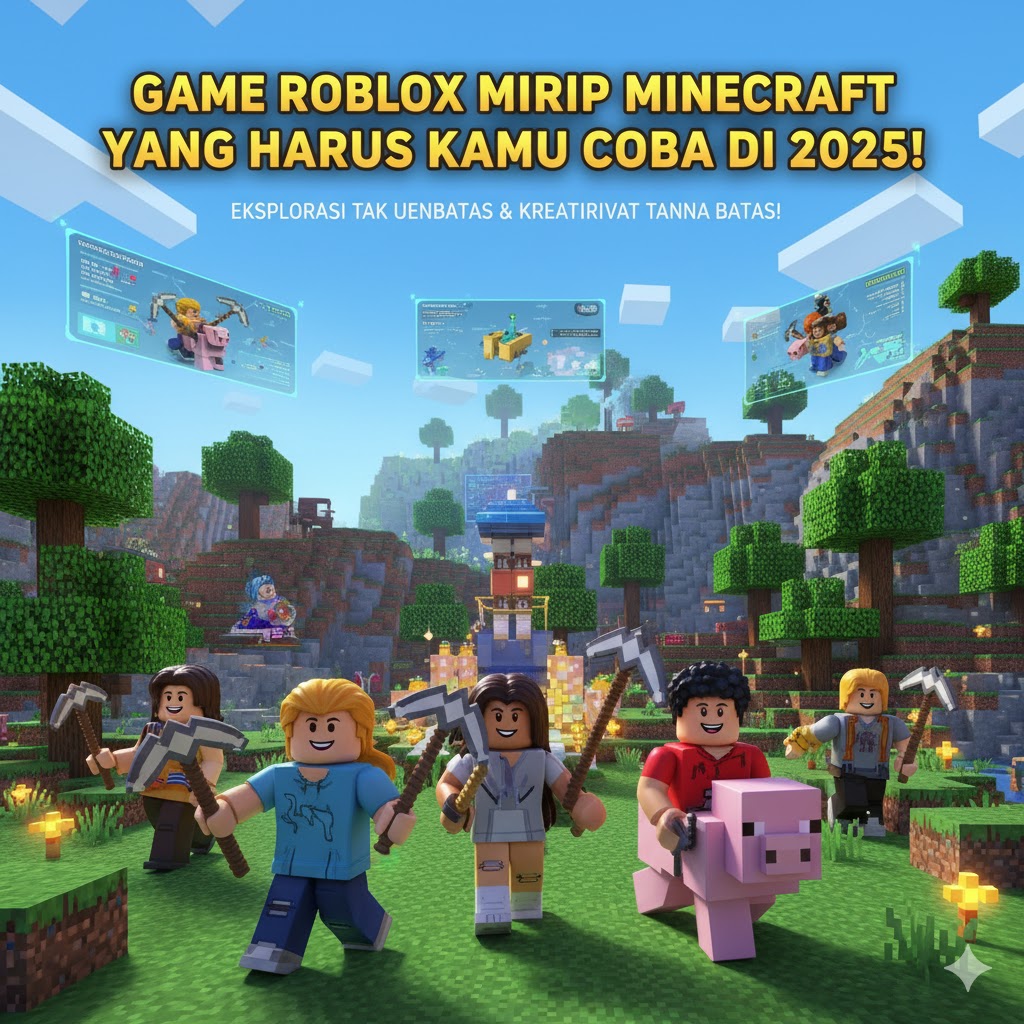 Game Roblox Mirip Minecraft yang Harus Kamu Coba di 2025!