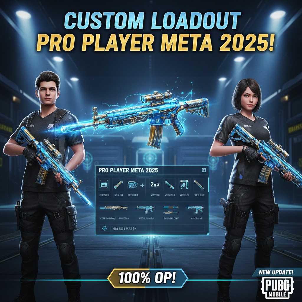 PUBG Mobile: Custom Loadout Pro Player Meta 2025!