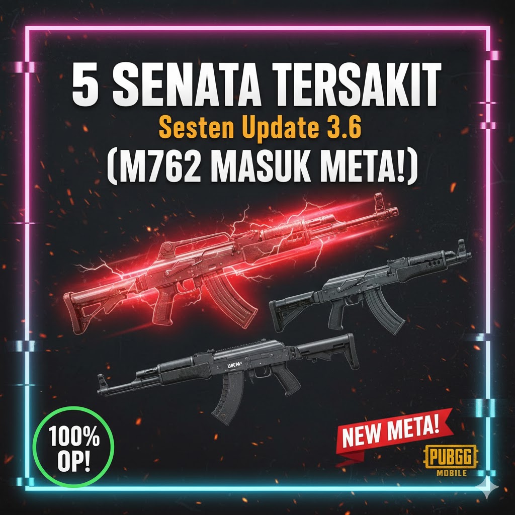 5 Senjata Tersakit Setelah Update 3.6 PUBG Mobile (M762 Masuk Meta!)