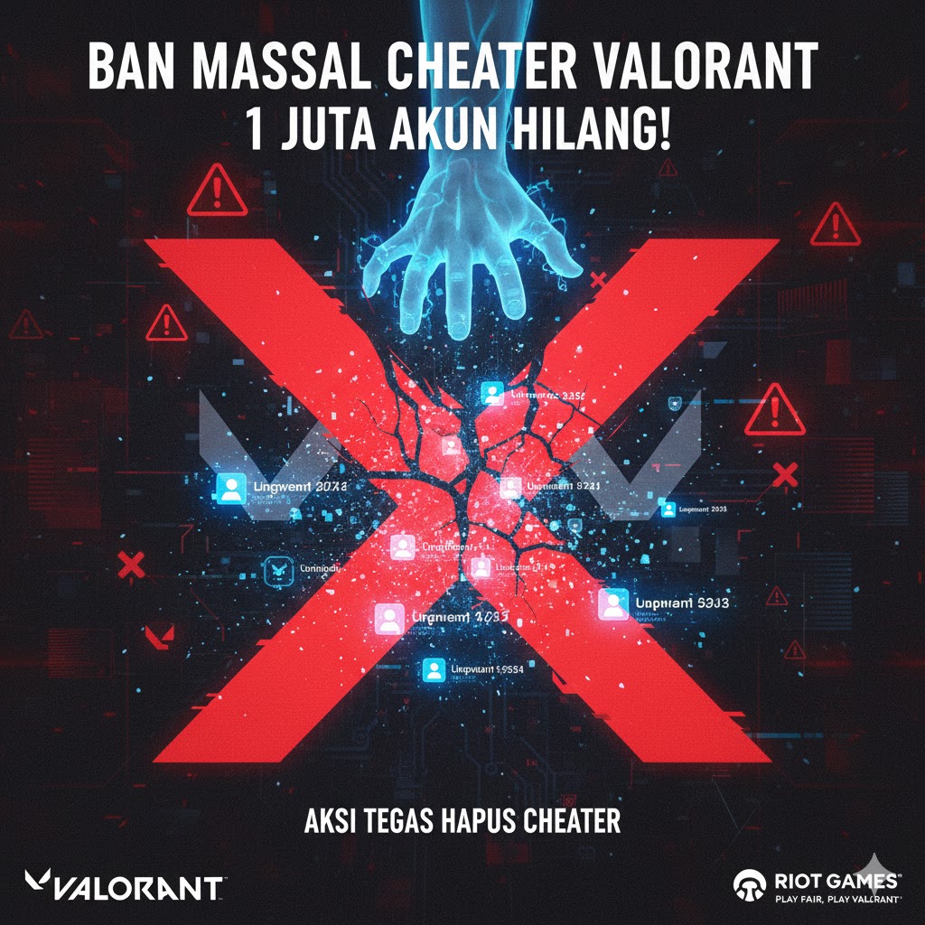 Ban Massal Cheater Valorant, 1 Juta Akun Hilang! Vanguard Raih Rekor Baru