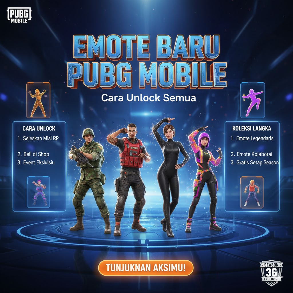 Emote Baru PUBG Mobile: Cara Unlock Semua