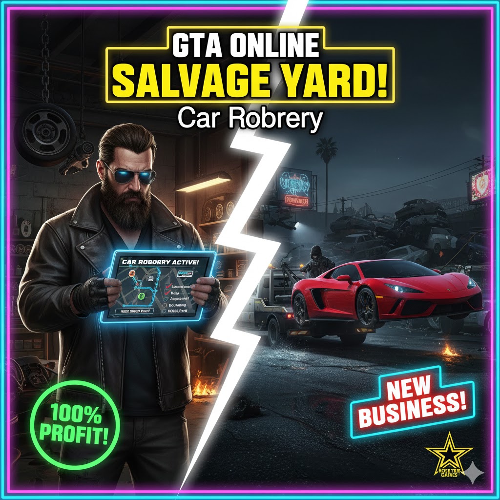 GTA Online Salvage Yard: Car Robbery - Panduan Lengkap Curi Mobil Mewah & Untung Jutaan!