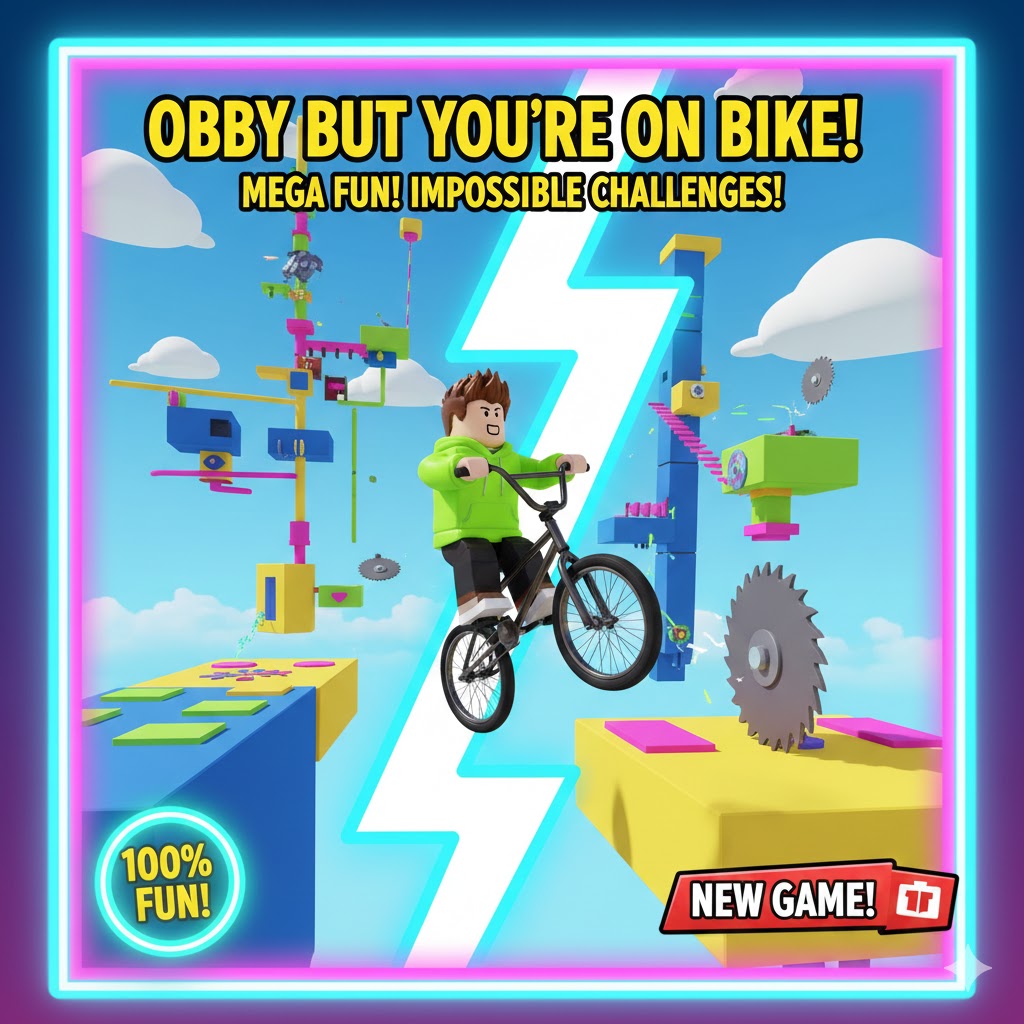 Obby But You're on a Bike: Speedrun & Skip Stage Roblox 2025