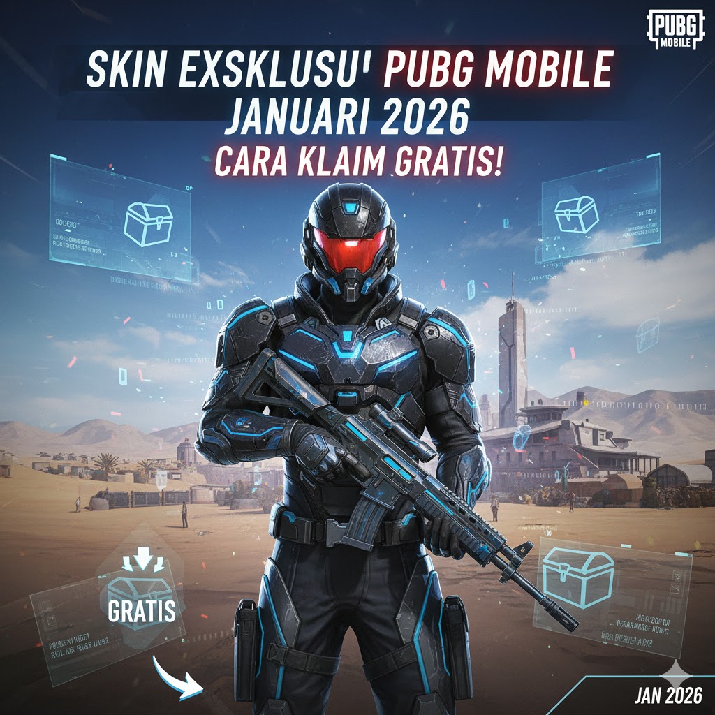 Skin Eksklusif PUBG Mobile Januari 2026: Cara Klaim Gratis