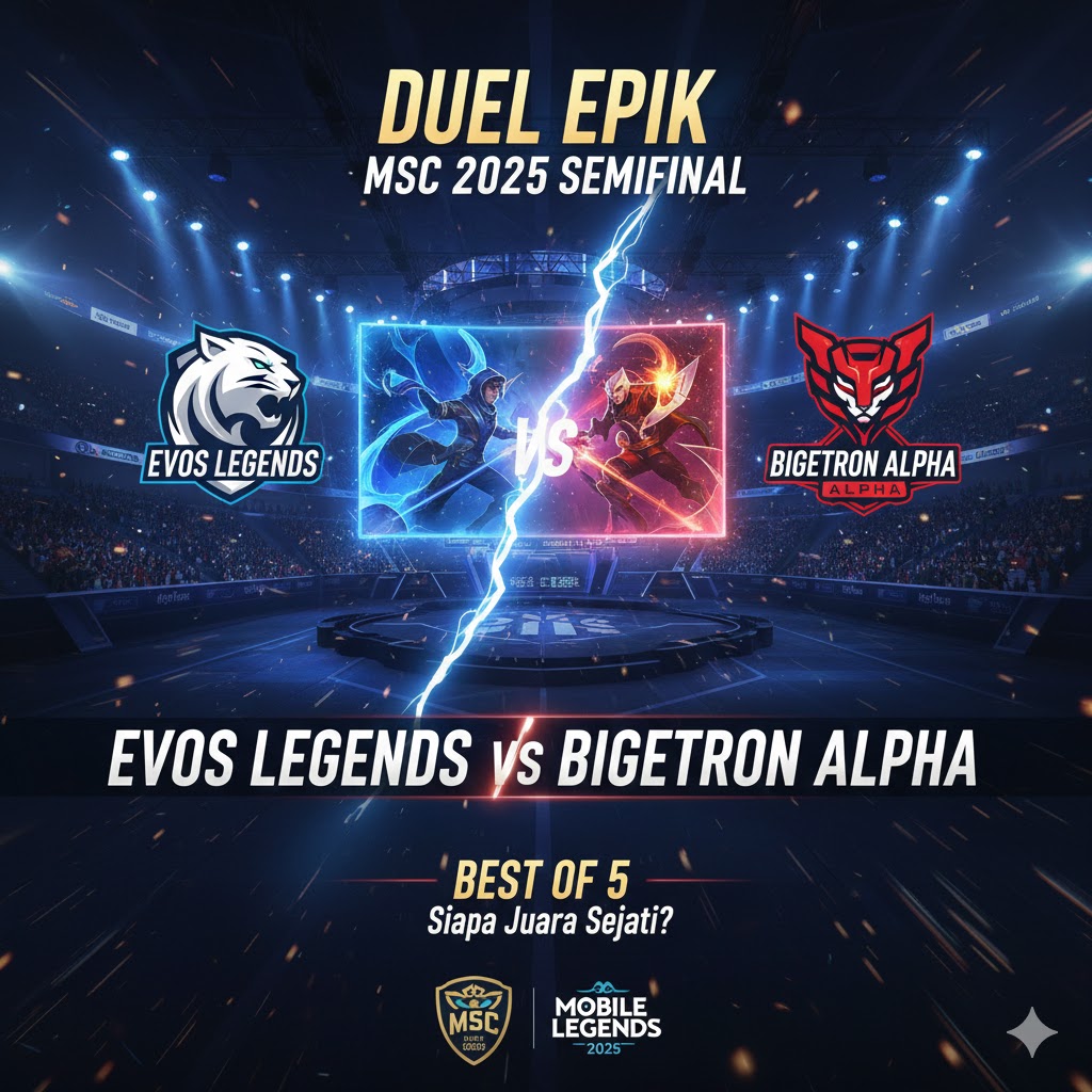 Duel Epik EVOS Legends vs Bigetron di MSC 2025 Semifinal!