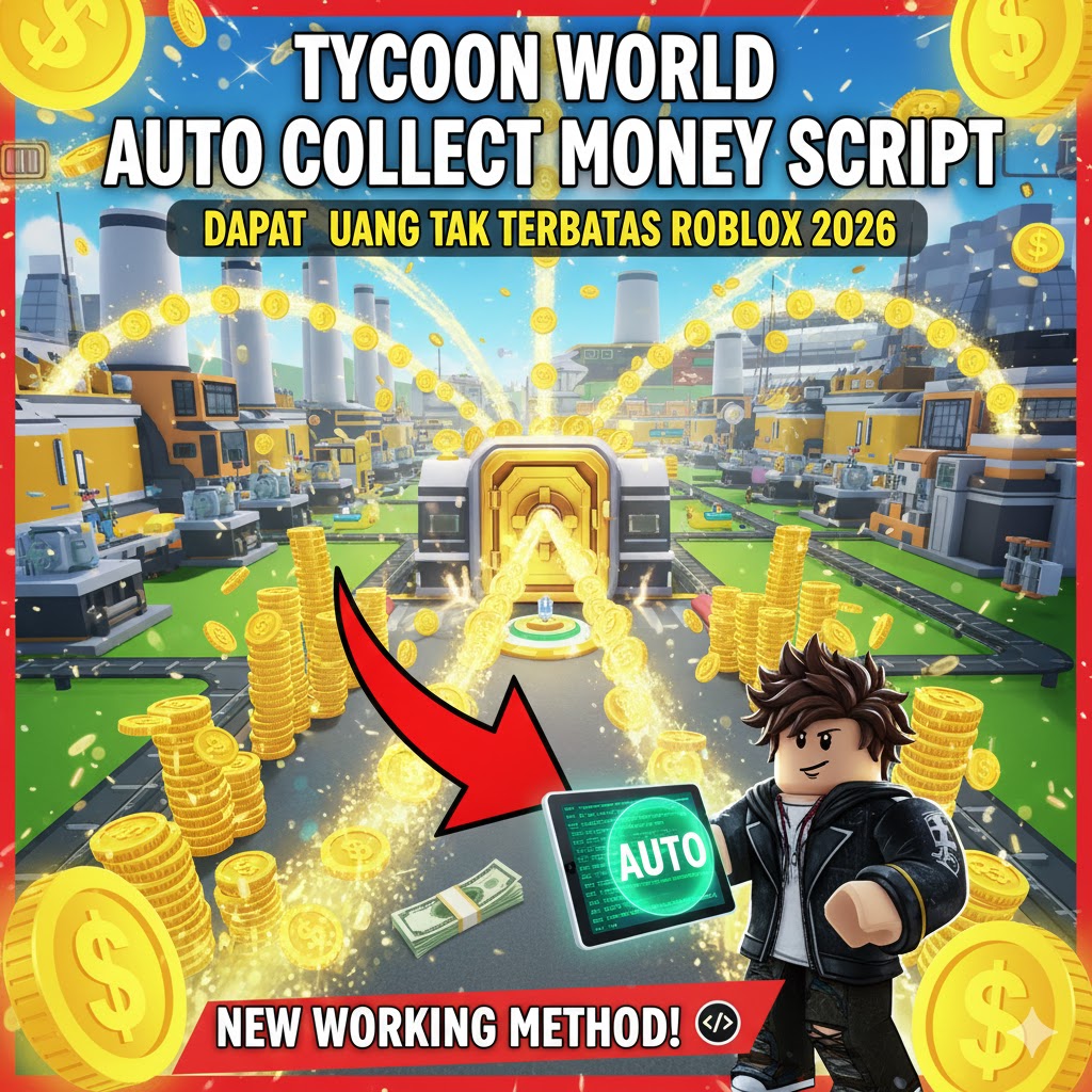 Tycoon W orld Auto Collect Money Script: Dapat Uang Tak Terbatas Roblox 2026