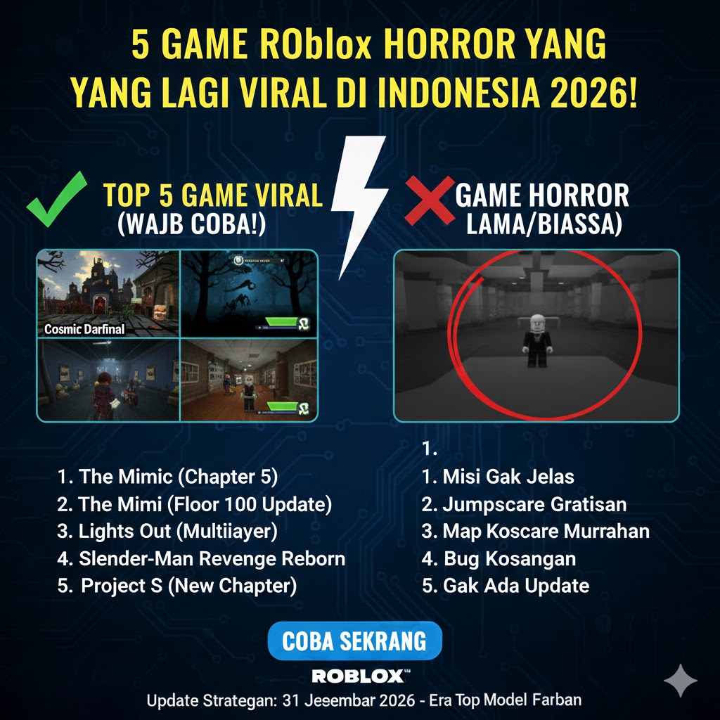 5 Game Roblox Horror yang Lagi Viral di Indonesia 2026!