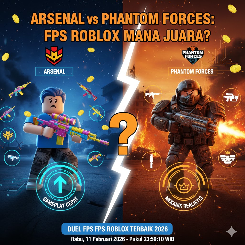Arsenal vs Phantom Forces: FPS Roblox Mana Juara?