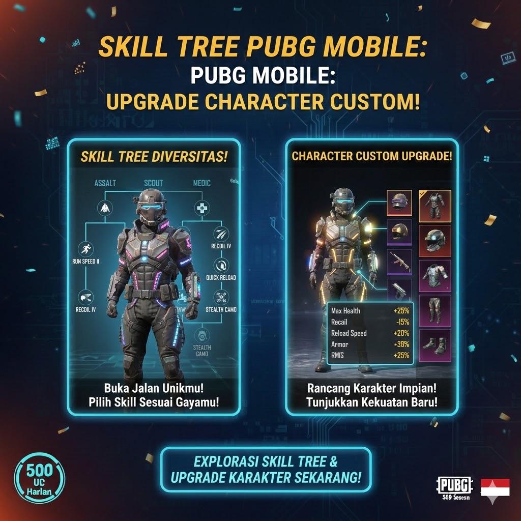 Skill Tree PUBG Mobile: Upgrade Character Custom!