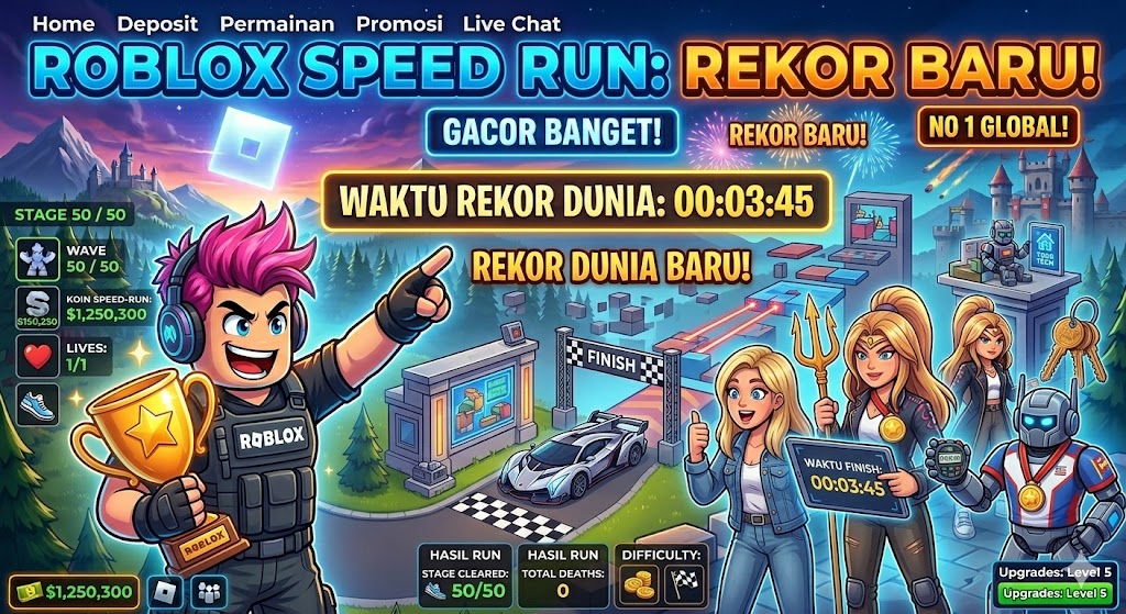 Roblox Speed Run: Rekor Baru Gila 2026 Booyah Instan!