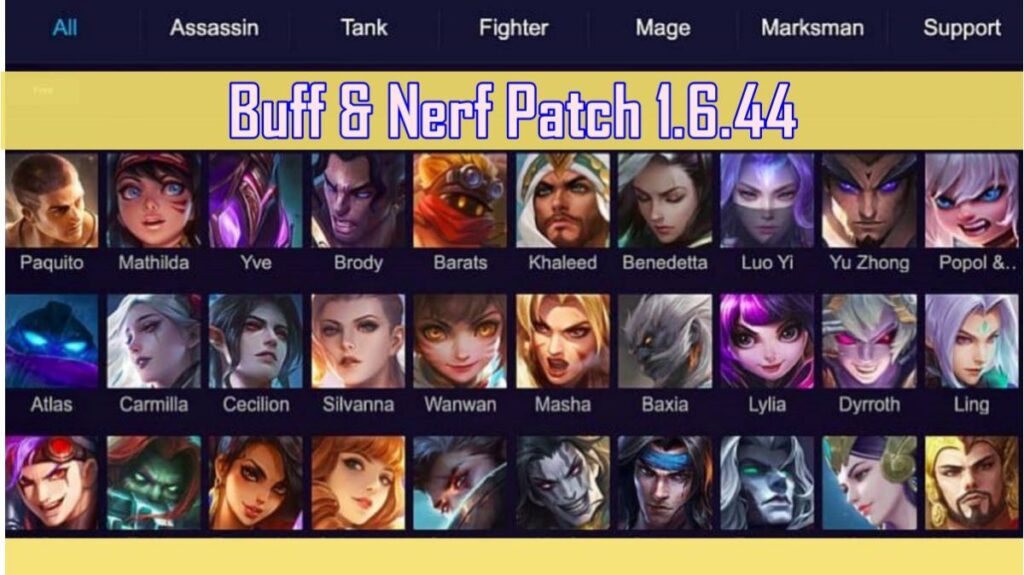 Update MLBB Besok: Nerf Berat ke Hero Favoritmu!